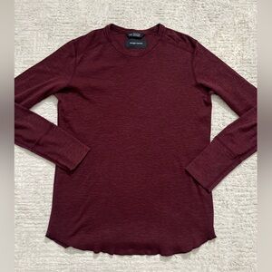 Wings+Horns Long Sleeve Henley Tee